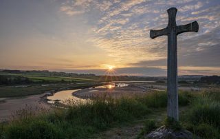 Sunset at St Cuthbert's Cross, Alnmouth, Northumberland.